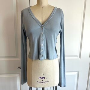 Brandy Melville Paige Cardigan Light Blue